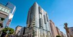 Rental apartment high-rise built on a former parking lot across from Pershing Square in downtown Los Angeles.